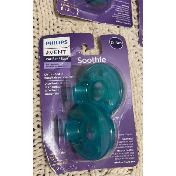 Phillips Avent Pacifier Soothie for Newborns 0-3 months lot of 7 packages 14 Tot - Picture 1 of 3